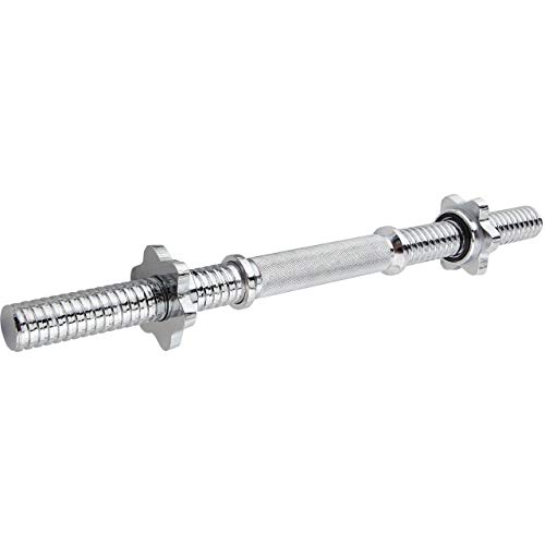 D & S Vertriebs GmbH Dumbbell Bar 30 mm with Thread 48.5 cm Length with Spin Locks