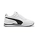 Puma Unisex-Child ST Runner, Puma White-Puma Black-Cast Iron, Big Kid 7