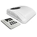 Treeligo 12V RV Air Conditioner with Cooling & Heat Pump,Non-ducted Rooftop Unit and Ceiling Assembly, Ultra-quiet Operation,White