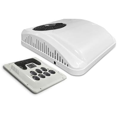 Treeligo 12V RV Air Conditioner with Cooling & Heat Pump,Non-ducted Rooftop Unit and Ceiling Assembly, Ultra-quiet Operation,White