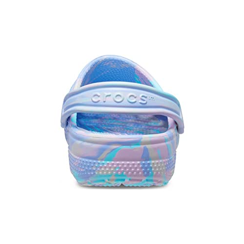 crocs kids39 classic marbled tie-dye clog