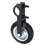 Robuster verzinkter Stahl-Torhelfer-Rad mit verstellbarem U-Bolzen für Maschendraht- und Rohrzäune, 15,2 cm Durchmesser, 227 kg Kapazität