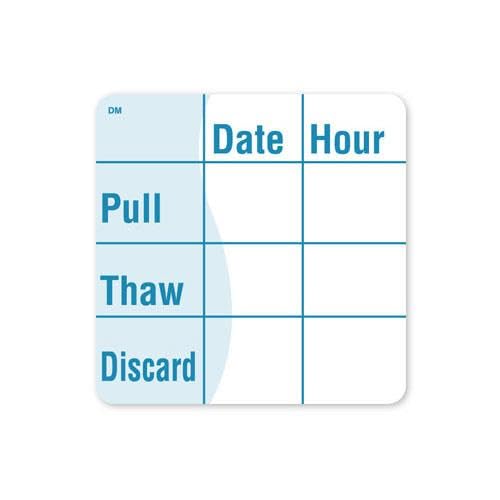 DissolveMark 2 in x 2 in Pull/Thaw/Discard Label by DayMark – Model 112441