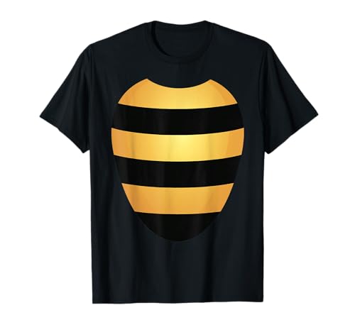 Bee Halloween Costume Shirt Yellow Stripes on Black tee T-Shirt