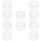 Hemobllo Watch Parts Storage Box - 10 Pcs Watch Parts Box Plastic Storage Containers Clear Mini Round ES for Screws Watch Repair Tool, Diameter 30mm, Height 16mm