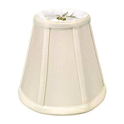 Royal Designs, Inc. BS-707FC-6BG Deep Empire Basic Lamp Shade with Flame Clip, 3.5 x 6 x 5.75, Beige
