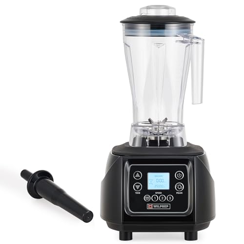 WILPREP Commercial Touch Blender, 3.5HP, Timer & Variable Speed, 64 oz BPA-Free Jar