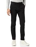 Tommy Hilfiger Herren Hose Denton Chino 1985 Pima Cotton mit Stretch, Schwarz (Black), W33/L32