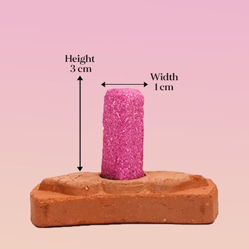 Image of Rose Oudh Smudge Incense 15 Bricks with Holder Combo, Natural Rose Oil & Agarwood Powder, Long Lasting Aroma for Love Affection Bonding, Home Purification, Meditation & Aromatherapy
