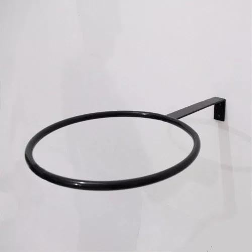 Suporte Bola Suiça Preto Reforçado De Parede Resistente Pilates Fisioterapia Musculação Fitness Acad