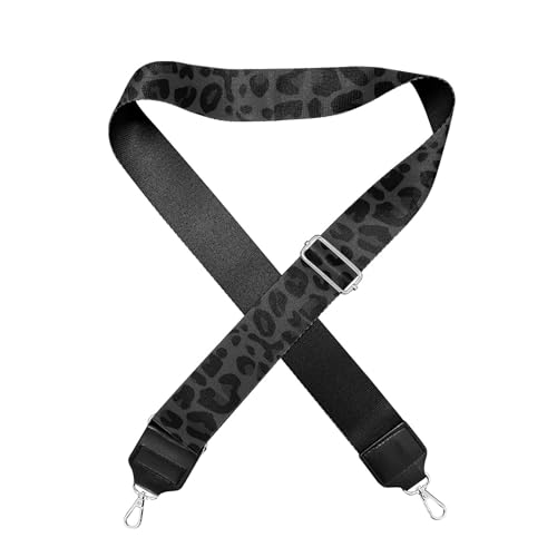 Image of Halloween Handbag Strap Canvas Purse Strap Colorful Bat Black Shoulder Strap Multicolor Bats Replacement Strap