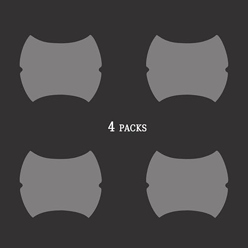 Miniatura 7 de 4 protectores de fibra de carbono para manija de puerta de automóvil, calcomanías universales antiarañazos que se adaptan a la mayoría de los