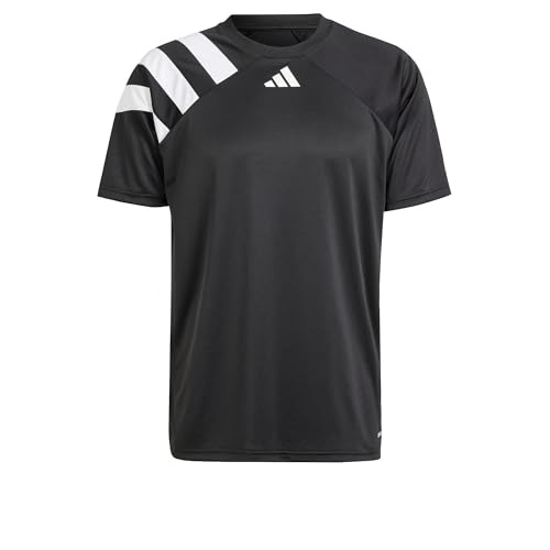 Maillot adidas Fortore 23 S noir pour match de foot entre amis