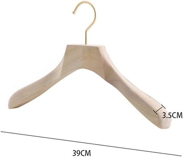 Natural Camphor Wood Hangers - 5 Pieces - Wardrobe Clothing Store Home Suit Hangers - Japanese Style Hangers - Strong and Durabled5Pc