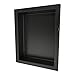 Redi Niche single Recessed Shower Shelf - Black, One Inner Shelf, 16-Inch Width x 20-Inch Height x 4-Inch Depth