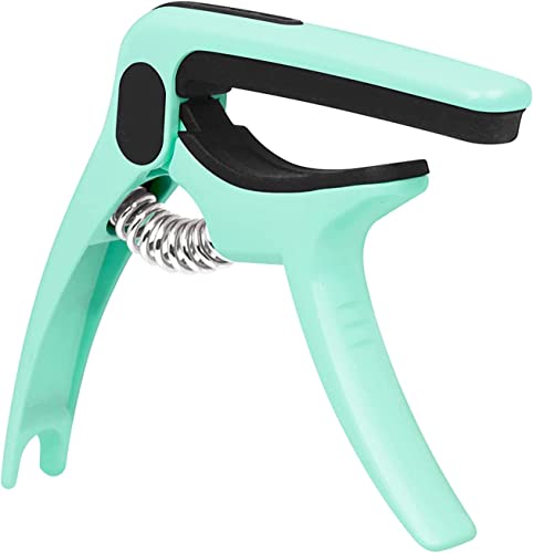 ギターカポタストねじ調整可能耐久性防錆性アクセサリーブリッジピン抜き機能バネ式亜鉛合金ギターカポエレキギターベースなどに適用Color-E