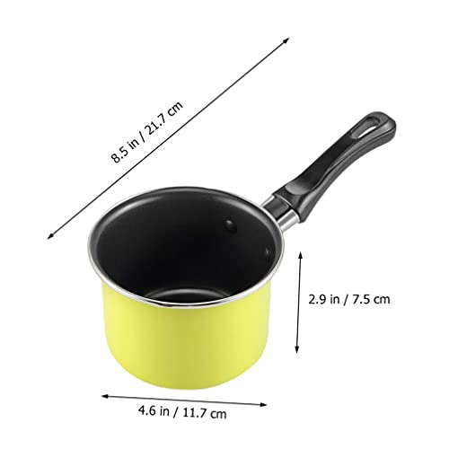 HEMOTON Panela antiaderente de cozinha de aço carbono panela de sopa antiaderente, mini caçarola de