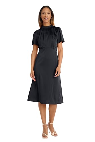 Maggy London Women's Bow Neck Midi Dress