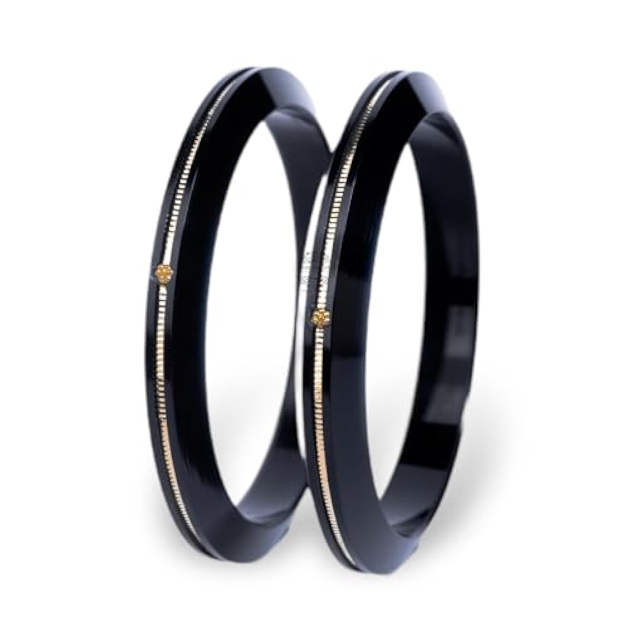 22kt Yellow Gold Pola Bangles Set for Women