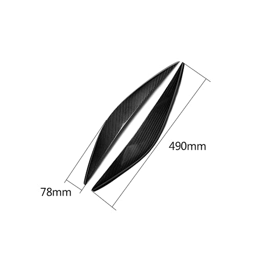 Paupières de phares en fibre de carbone pour Ford Fiesta MK6 look sport