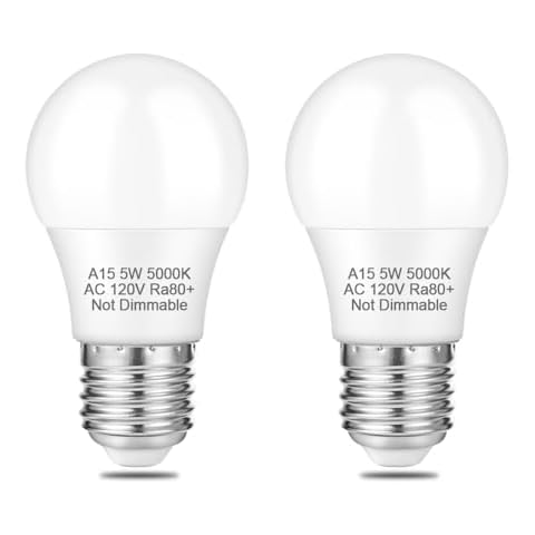NETEHA A15 5W LED Refrigerator Bulb Cover