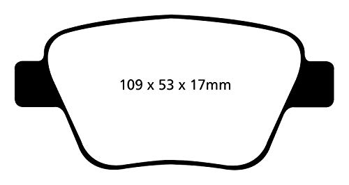 Ebc Brakes Dp32075C Ceramic Brake Pad , Red #TOP1