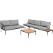 Produktbild Acamp Gartenlounge Set Paros 4-teilig | inkl. Gestell, Tisch und passgenaue Auflagen | FSC®-zertifiziertes Akazienholz | stabiles Aluminium-Gestell | Pflegeleicht und abwaschbar | Elegante Loungemöbel