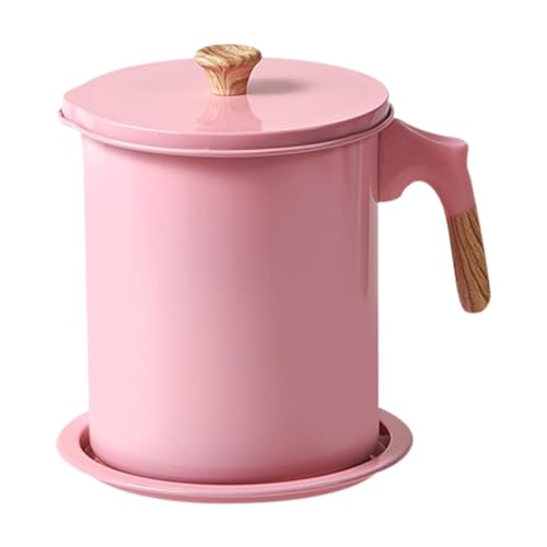 Contenitore per grasso di pancetta - Barattolo di stoccaggio con filtro separatore di grasso da 1,4 litri, contenitore per grasso pancetta da cucina | Contenitore per grasso resistente al calore con