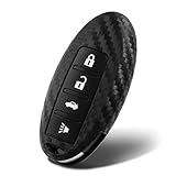 WORCAS Key Fob Cover Case Compatible with Infiniti EX35 FX35 FX37 FX50 G25 G35 G37 JX35 M35 M35H M37 M45 M56 Q40 Q50 Q60 Q70 QX50 QX56 QX60 QX70 4 Button Keyless Entry Remote
