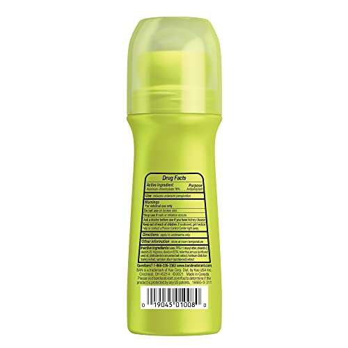 Ban Invisible Roll-on Antiperspirant Deodorant for Women and Men, 24-hour Underarm Odor & Sweat Protection, Satin Breeze, 3.5 Oz, Pack of 4