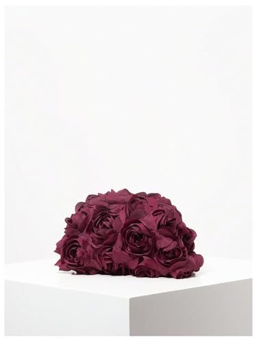 Image of Verdusa Women's 3D Flower Clutch Evening Bag Floral Purses Party Prom Handbags