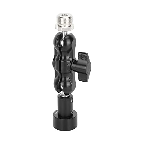 CAMVATE Mini Ball Head Mount Microphone Clamp with 5/8"-27 Male and Female Adapter - 3303 Cover