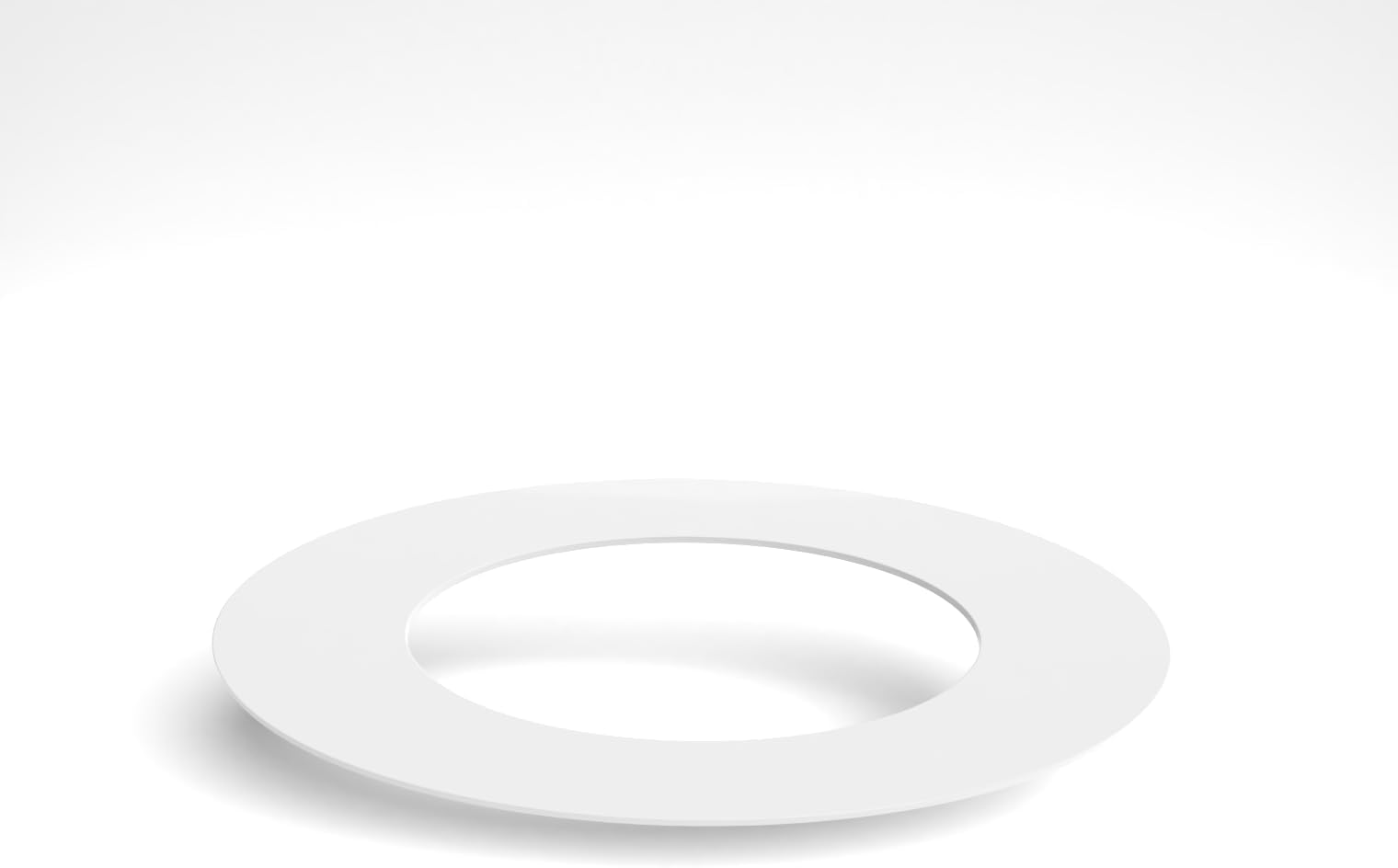 Round Downlight/Spotlight Surround/Bezel Repair Ring MATT White (90mm Hole, 150mm Outside)