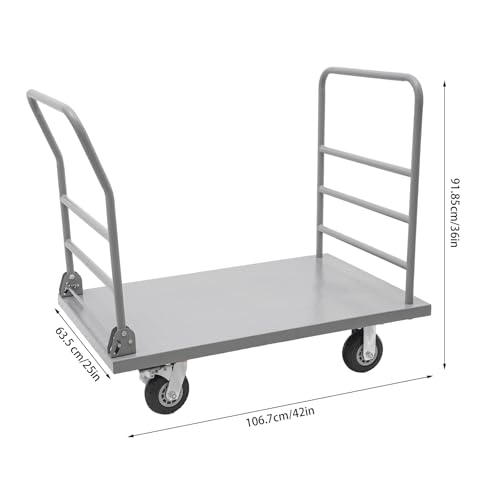 Carretilla plataforma industrial heavy duty 42x25in 2000 lb miniatura 2
