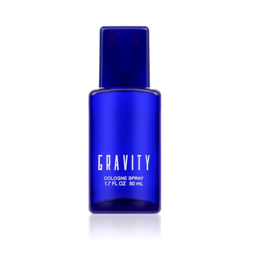 Coty Classics Gravity Eau de Cologne Spray, Seductive Blue Fragrance for Men with notes of Mandarin Orange, Sage, Earthy Woods, Vanilla and Leather 1.7 fl oz (Pack of 1)