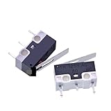 10 PCS Limit Microswitch Car Switch with Scroll Wheel Microswitch Curved Foot Arc Handle Microswitch Mouse Switch(63117214940+63117214939)