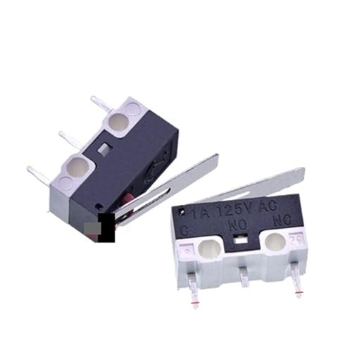 10 PCS Limit Microswitch Car Switch with Scroll Wheel Microswitch Curved Foot Arc Handle Microswitch Mouse Switch(63117214940+63117214939)