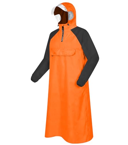 Poncho de pluie avec manches Andake imperméable pour vélo et randonnée bâche grand format