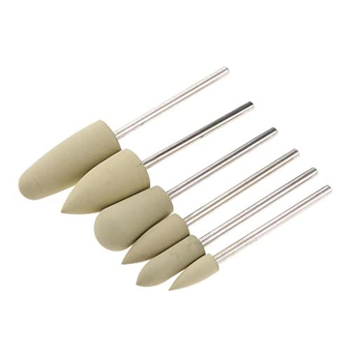 chiwanji - chiwanji 6x 3/32 '' Bit Manucure Polissage Polissage Tête de Baril Embout En Silicone, 04 - -1%
