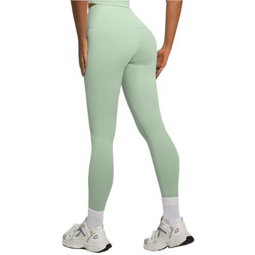 BFIENXAQL Ruiziliang Pantalones de Yoga sin Costuras de Alta Elasticidad for Mujer, Mallas de Entrenamiento y Correr con Levantamiento de glúteos de Cintura Alta(Sprout Green,X-Large)