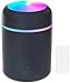 Humidificador Ultrasónico 300 ml – Silencioso, Portátil con LED Multicolor (filtros adicionales incluidos)
