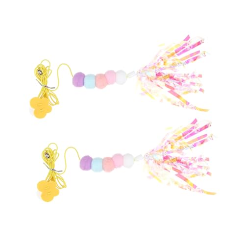 Kisangel 2 Stück Einstellbares Katzen Aufhängen Elastisches Langlebiges Hängespielzeug für Katzen Selbstbeschäftigendes Indoor katzenspielzeug...