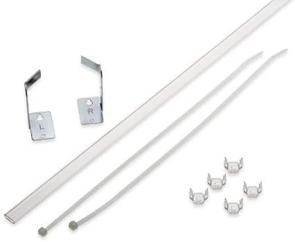 Graber Crystal Clear Specialty Window Shape Curtain Rod Kit, Up to 92-Inches
