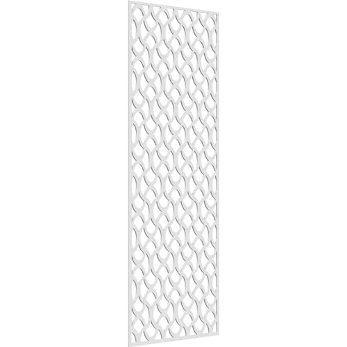 Image of 35 3 /8 inchW x 89 3 /8 inchH x 3 /8 inchT Resort Decorative Fretwork Wall Panels in Architectural Grade PVC