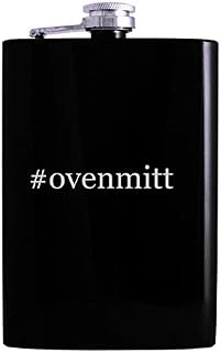 #ovenmitt - 8oz Hashtag Hip Alcohol Drinking Flask, Black
