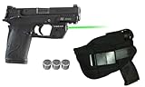 Green Laser Kit with TR28-G / TR28G / TR28GS ArmaLaser Sight for S&W Smith-Wesson® Equalizer, Shield™ EZ® 380 and 9mm, M&P®22 Compact Pistols with LASERPRO Tactical Laser Holster & 2 Extra Batteries