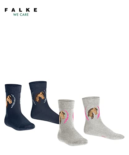 FALKE Horse Multipack K So Cotton Patterned Unisex-Child Socks (2-Pack)3