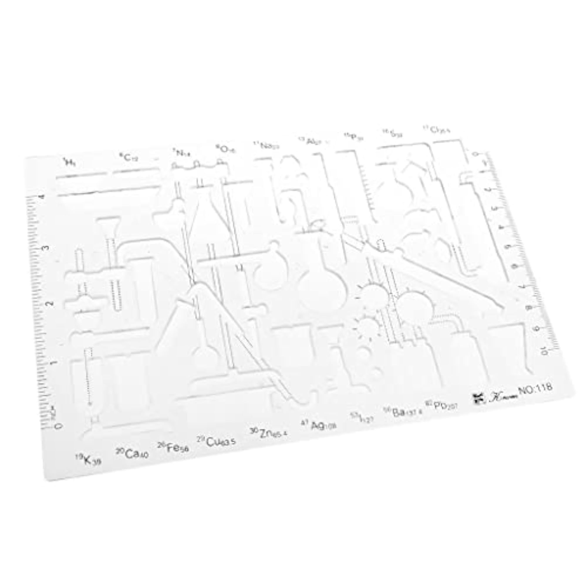 Plastic Drawing Tools Multipurpose Mathematics Template Ruler