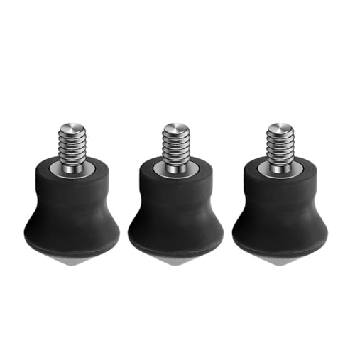 3 patas de trípode de acero inoxidable de 1/4 para un posicionamiento seguro en terrenos lisos o irregulares