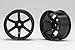 Yokomo RP-6213B8A 12mm Hex Racing Performer Drift Wheels (Black) (2)